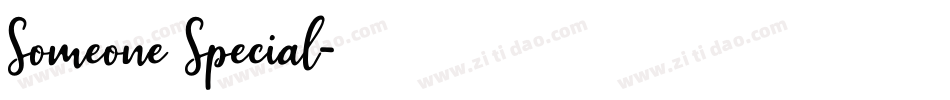 Someone Special字体转换